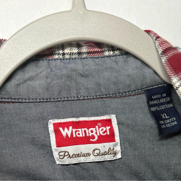 Wrangler Men’s Flannel Shirt Size X-large - Picture 3 of 5